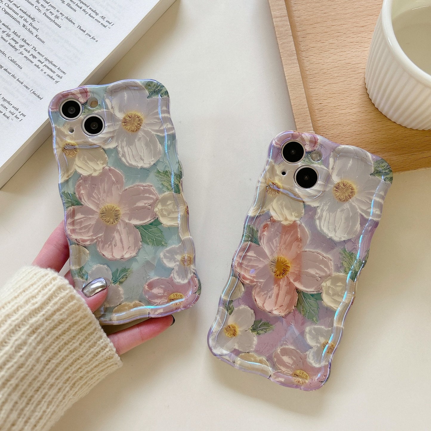 Coque iPhone Peinte à l’Huile Rétro