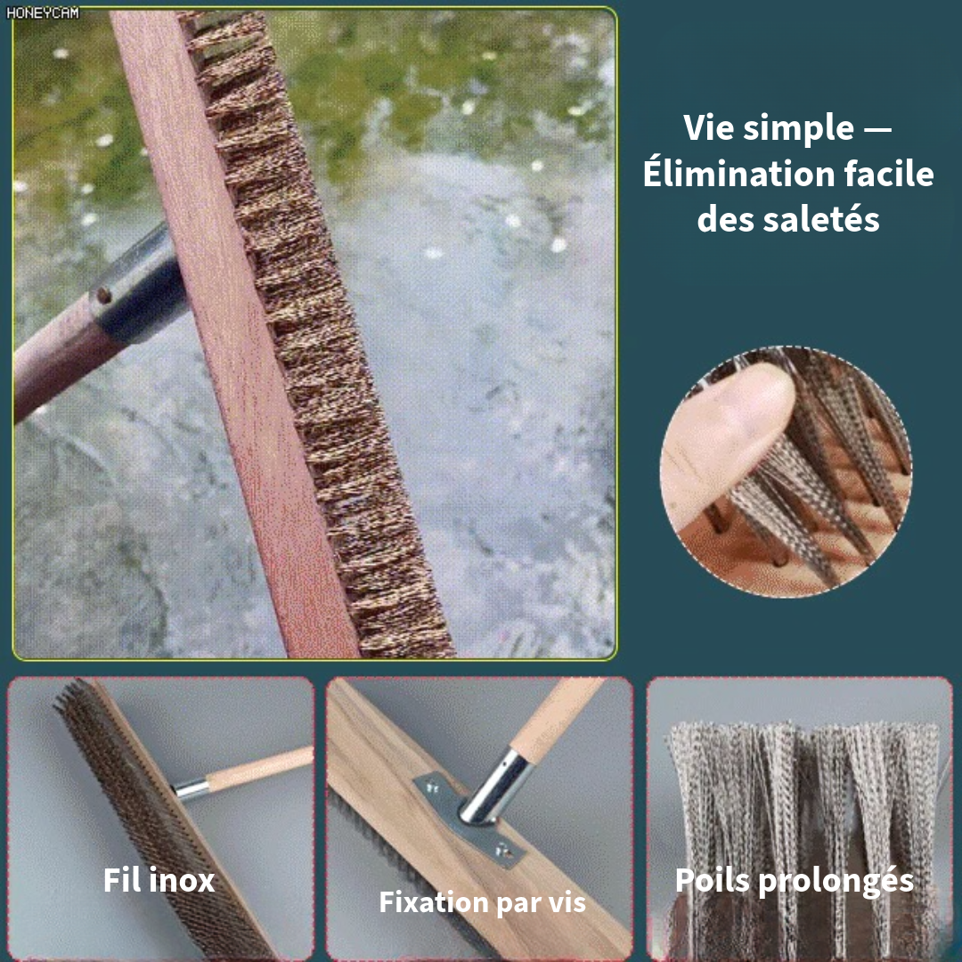 Brosse de nettoyage en fil inox