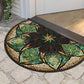 Tapis d'entrée demi-lune style bohème – Antidérapant & Doux