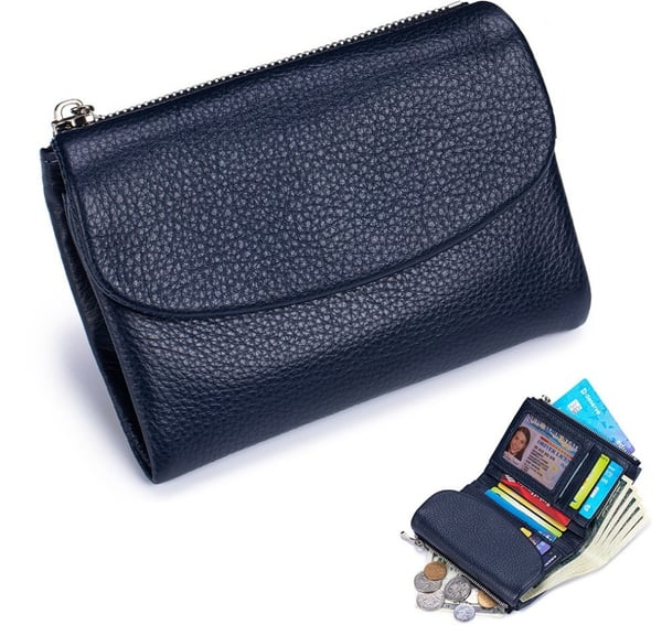Portefeuille en Cuir de Luxe
