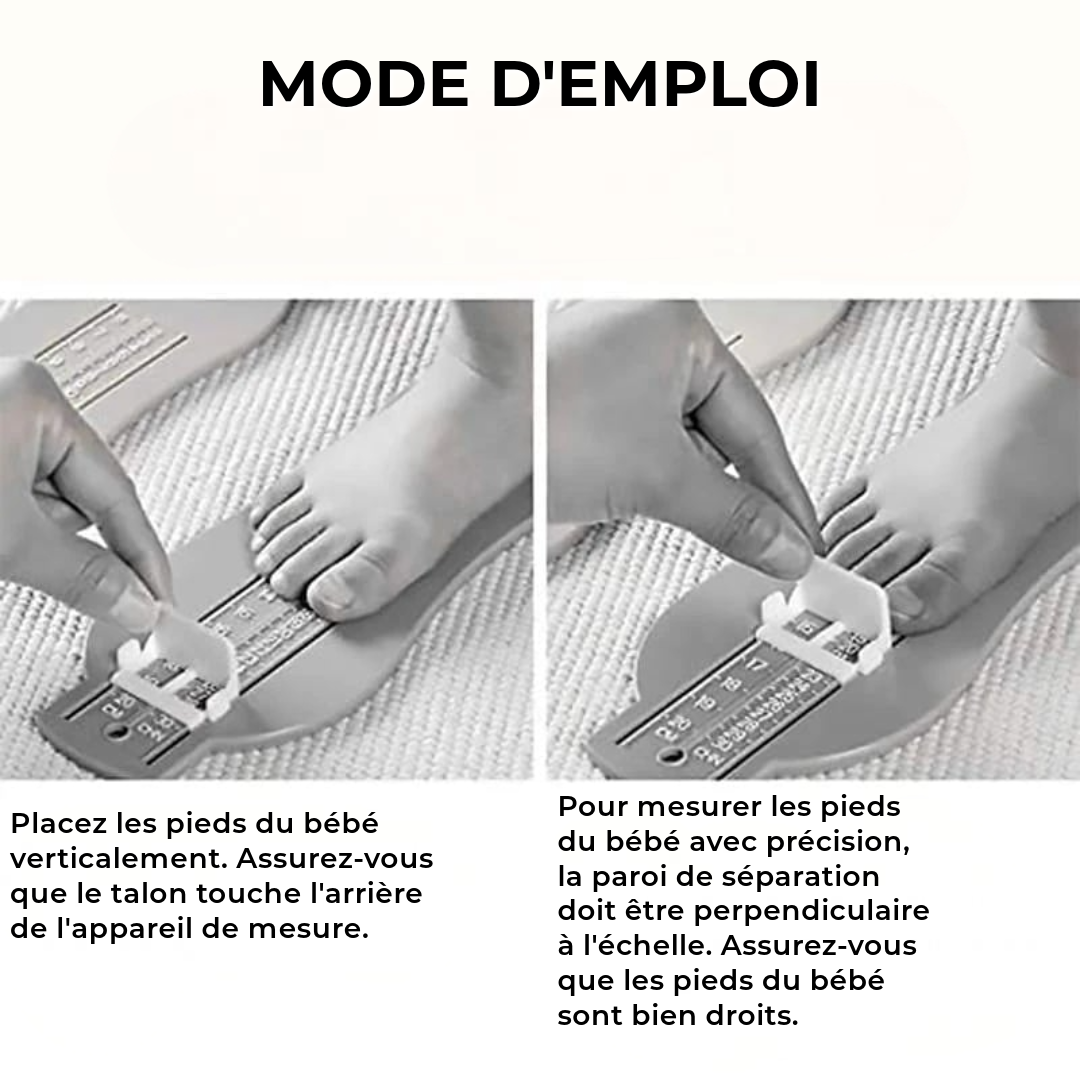 Appareil de mesure de taille de chaussure bébé