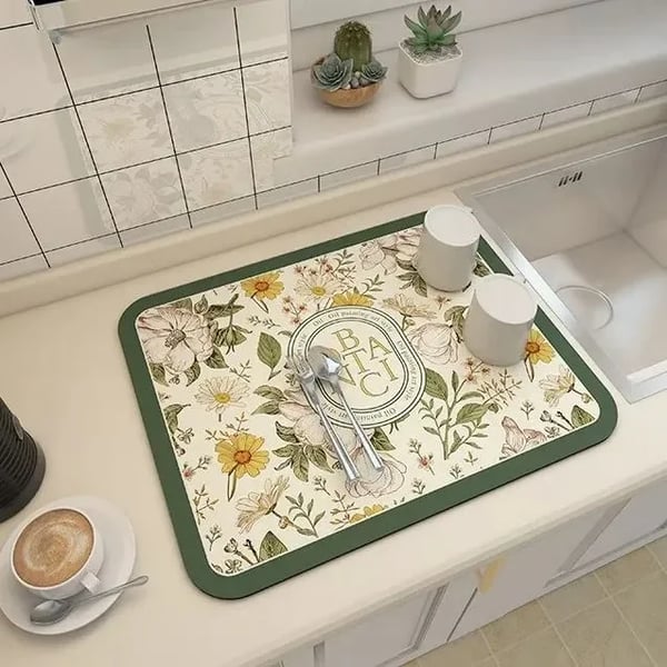 Tapis de cuisine absorbant