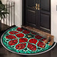 Tapis d'entrée demi-lune style bohème – Antidérapant & Doux