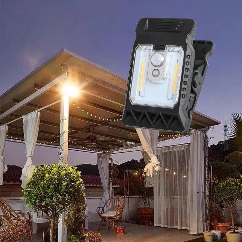 Lampe Solaire à Clip avec Capteur de Mouvement