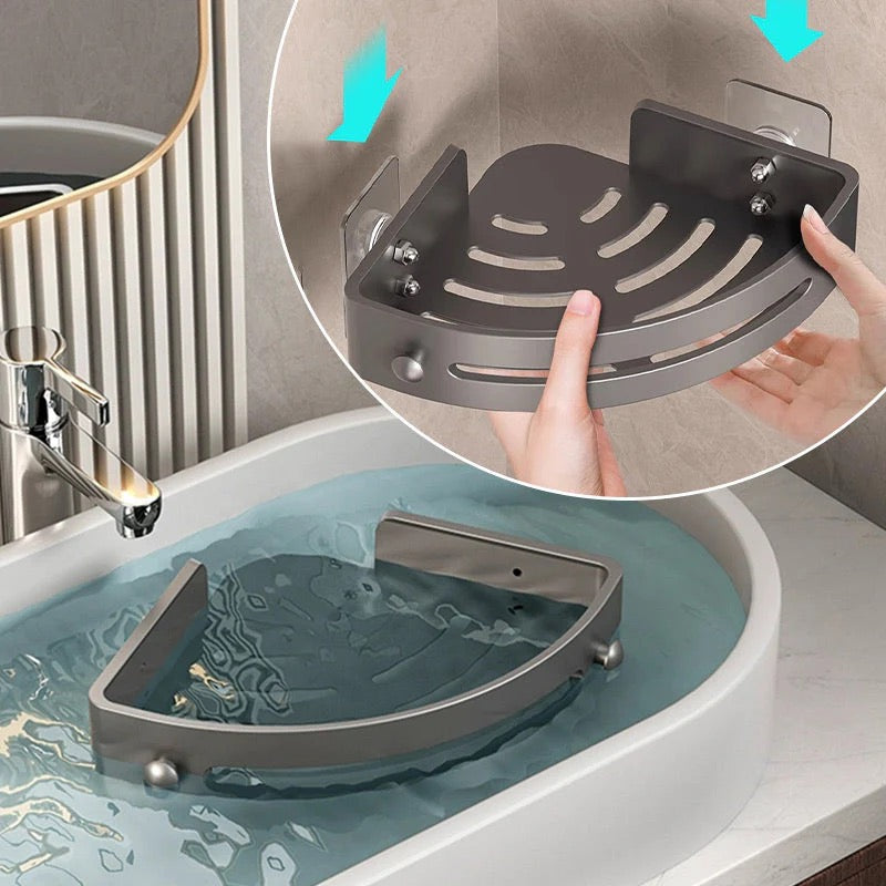 Étagère d’angle de douche sans perçage