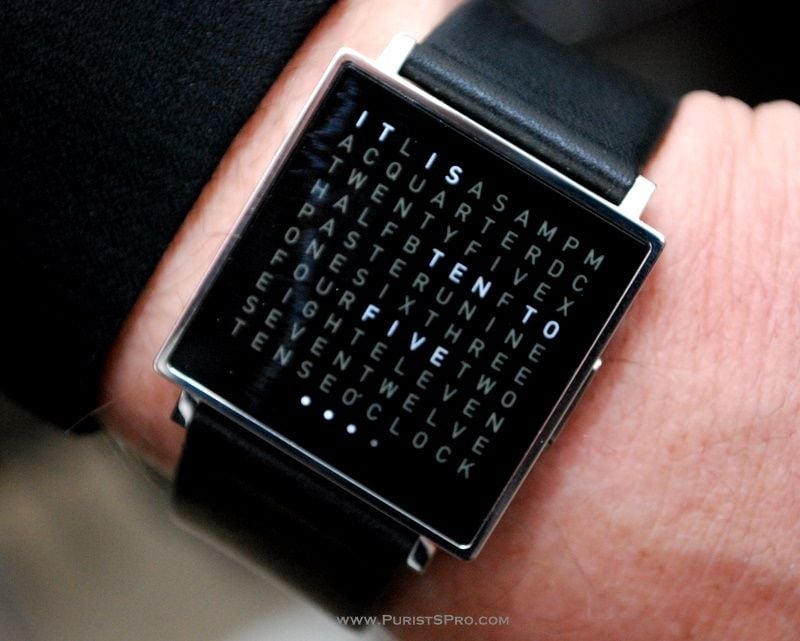 Horloge à lettres