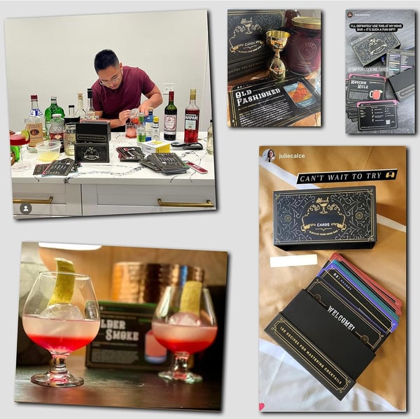 Cartes de Cocktails | 100 Recettes en Anglais