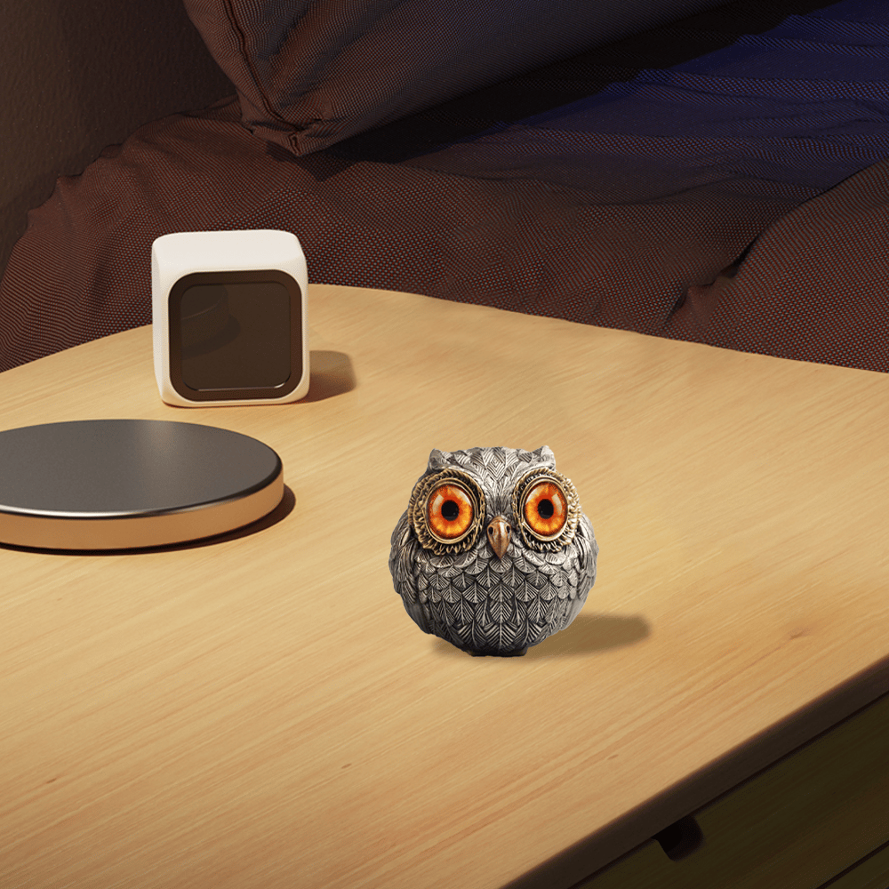 Porte-bonheur Hibou | 3 cm x 3 cm
