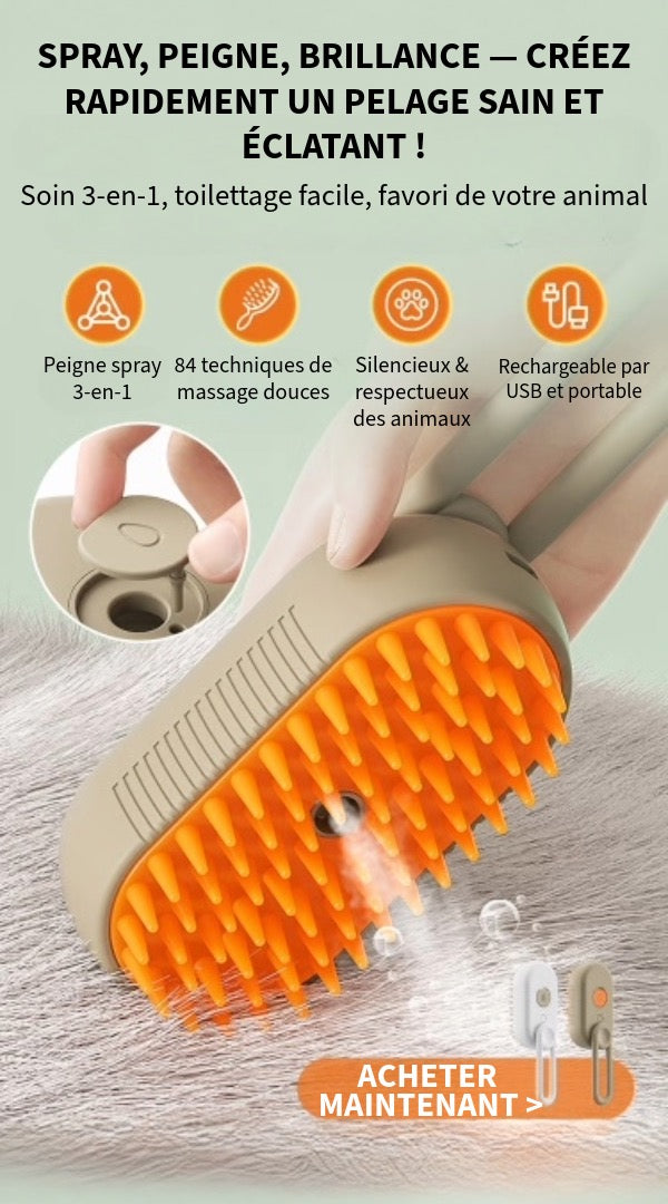 Peigne Vapeur pour Animaux