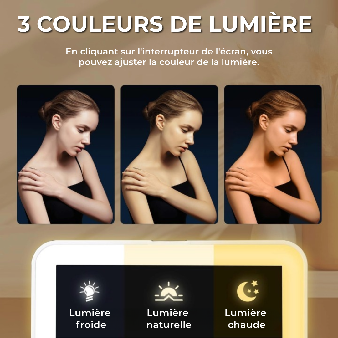 Étui Miroir de Maquillage 2-en-1
