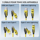 Chargeur Rétractable 4-en-1 | 150 cm