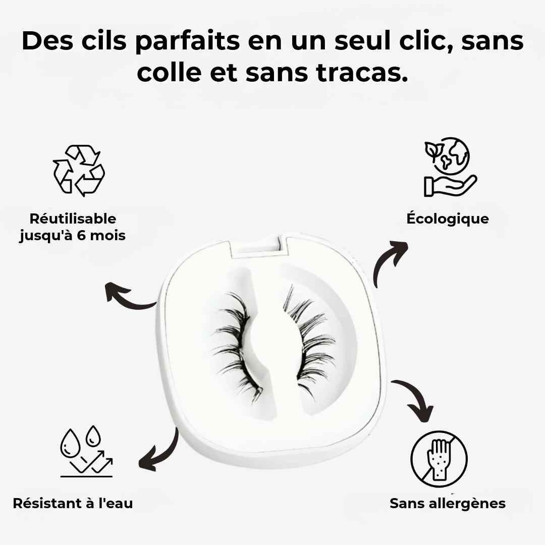 ElleKiffe™ | Ensemble de Cils Magnétiques