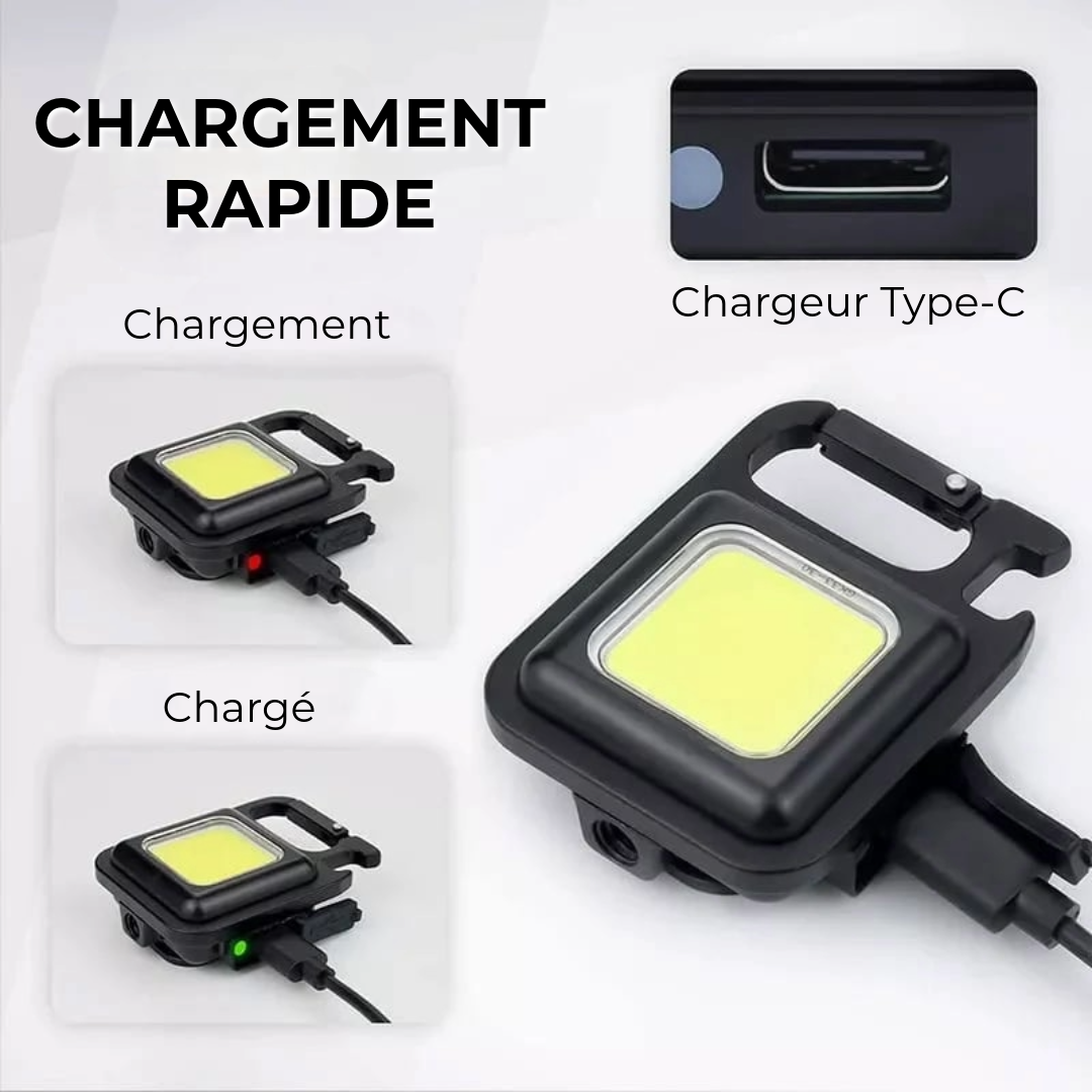 Lampe de poche mini professionnelle porte-clés