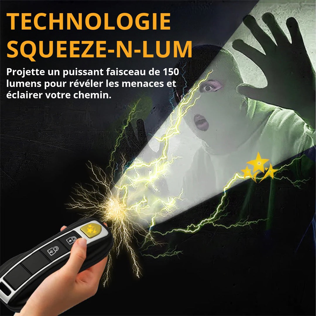 Lampe de Défense en Forme de Clé de Voiture
