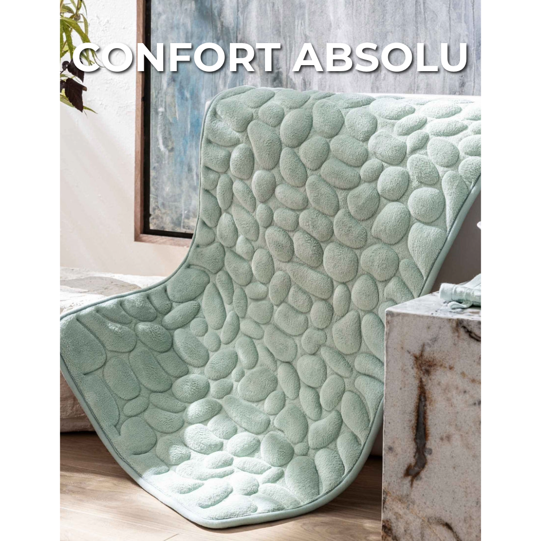 Tapis de Bain Luxe en Galets