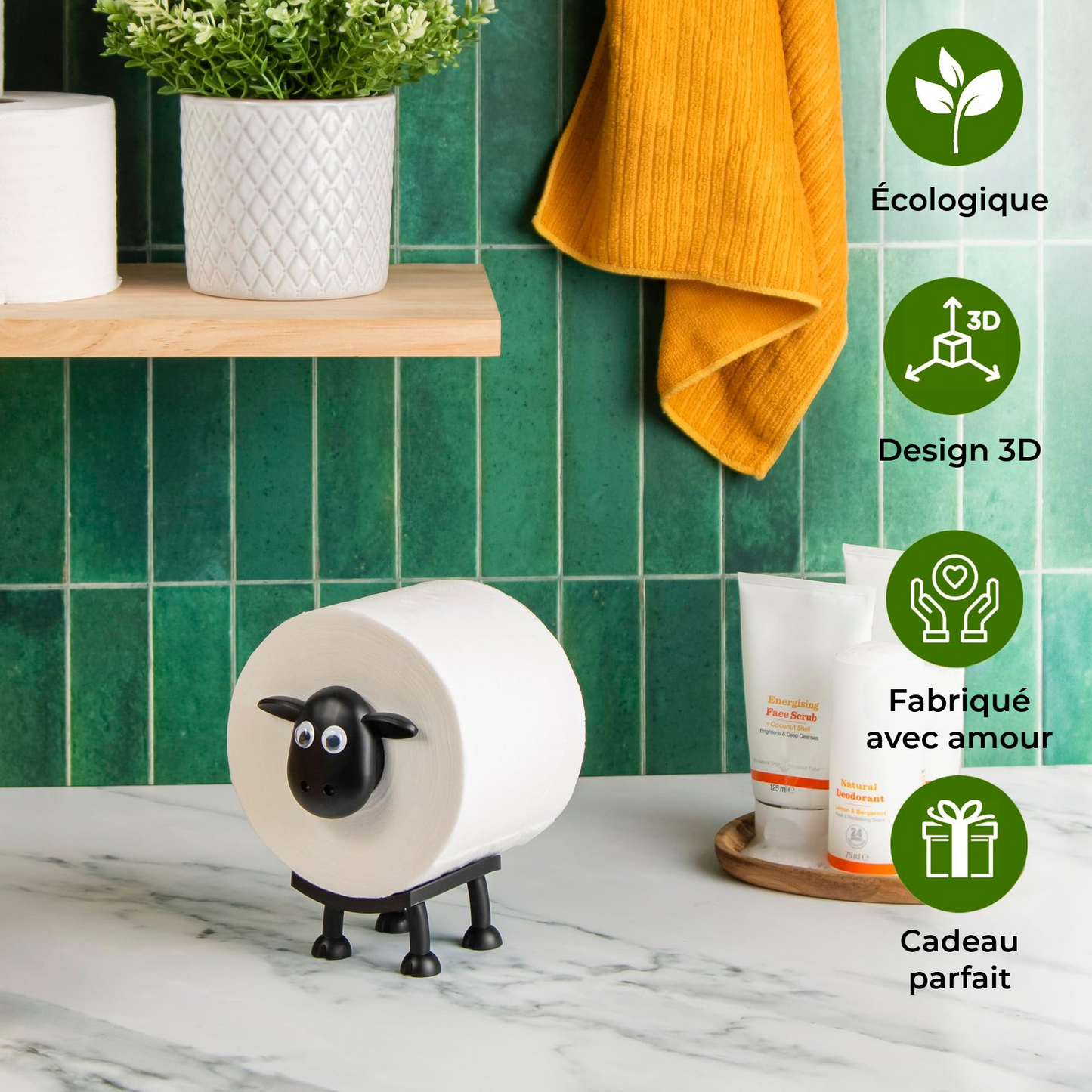 Porte-papier toilette Mouton Mignon