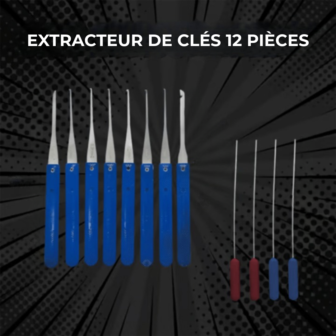 Extracteur de clés 12 pièces