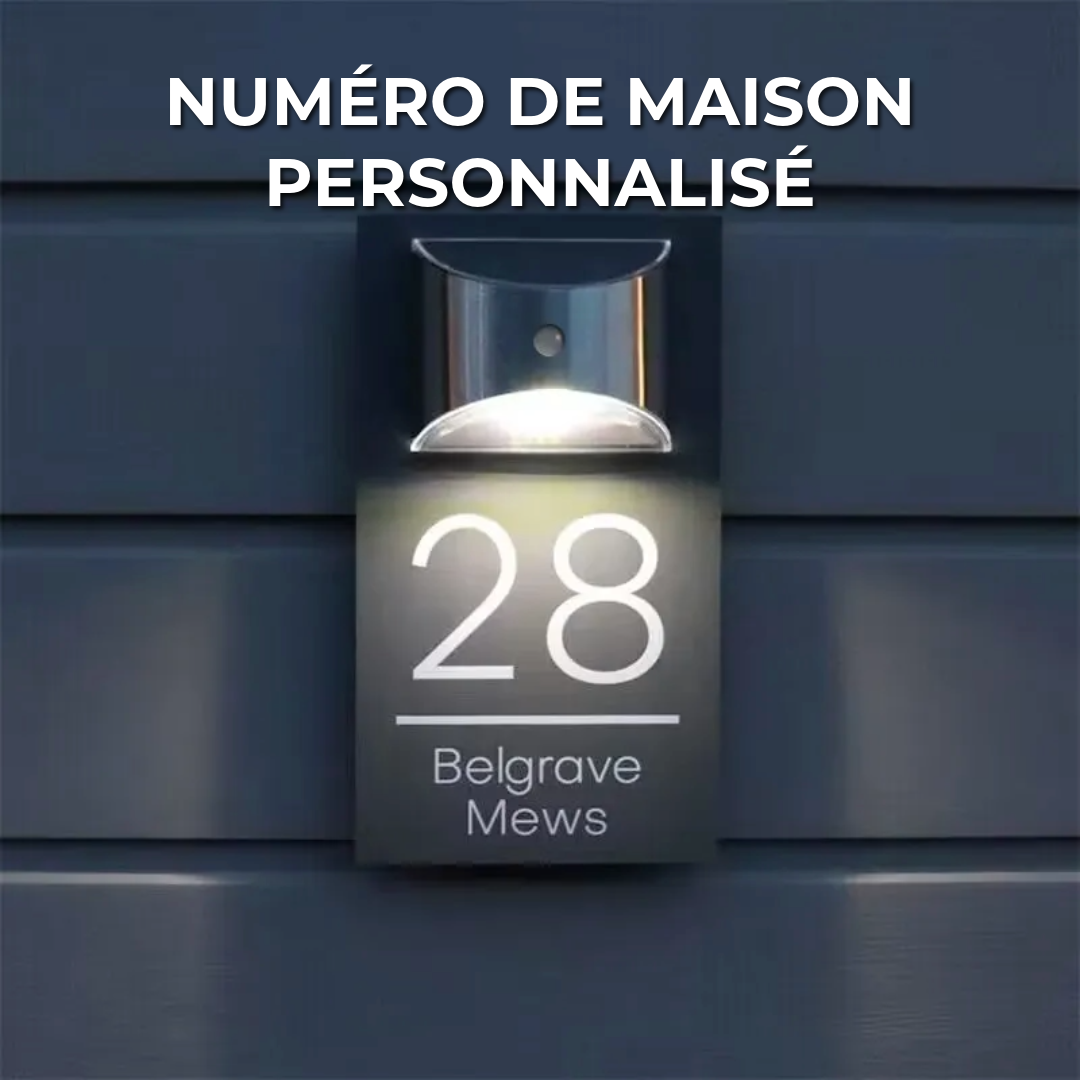 Numéro de Maison Personnalisé