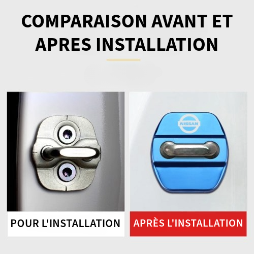 Protection de Verrouillage de Porte de Voiture de Luxe | 4 Pièces