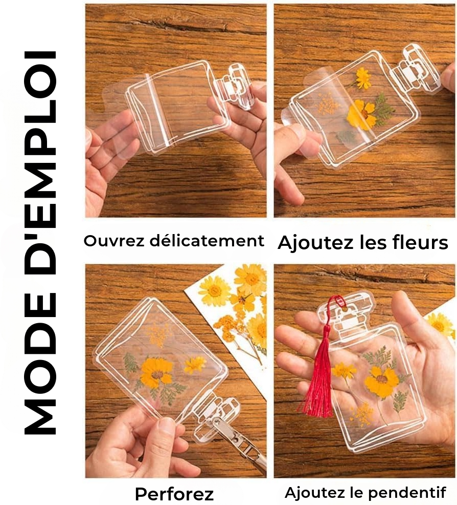 Marque-page à fleurs | 40 pièces