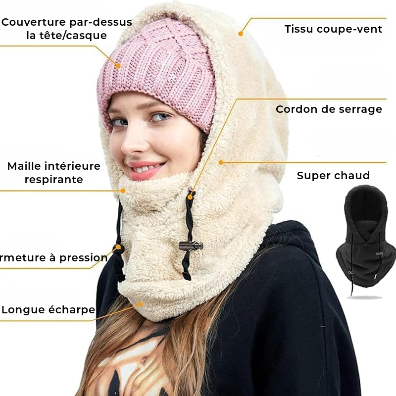 Capuche en fourrure chaude