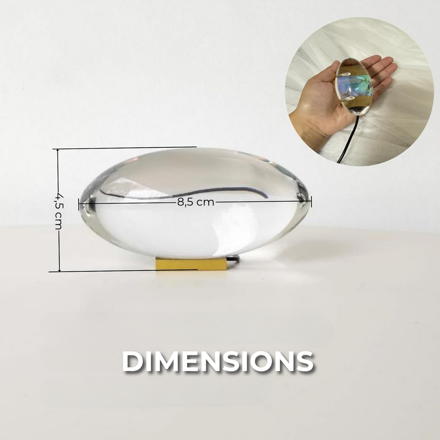 Lampe Prisme en Cristal