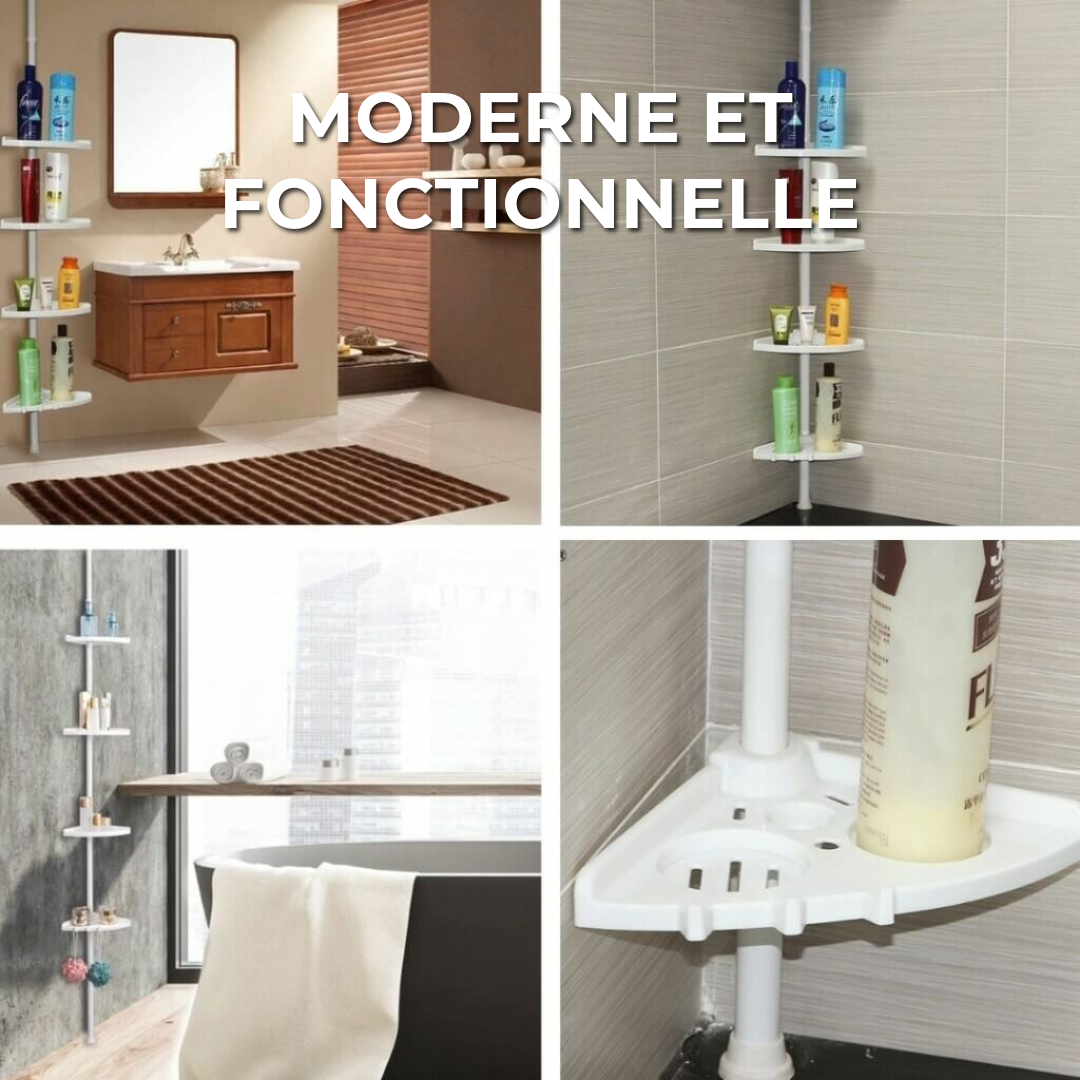 Étagère de Douche de Luxe Réglable
