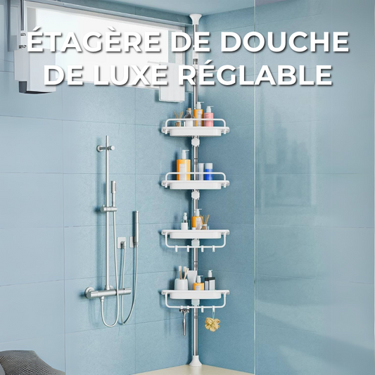 Étagère de Douche de Luxe Réglable