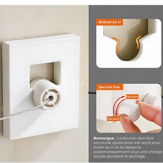 Corde à linge innovante