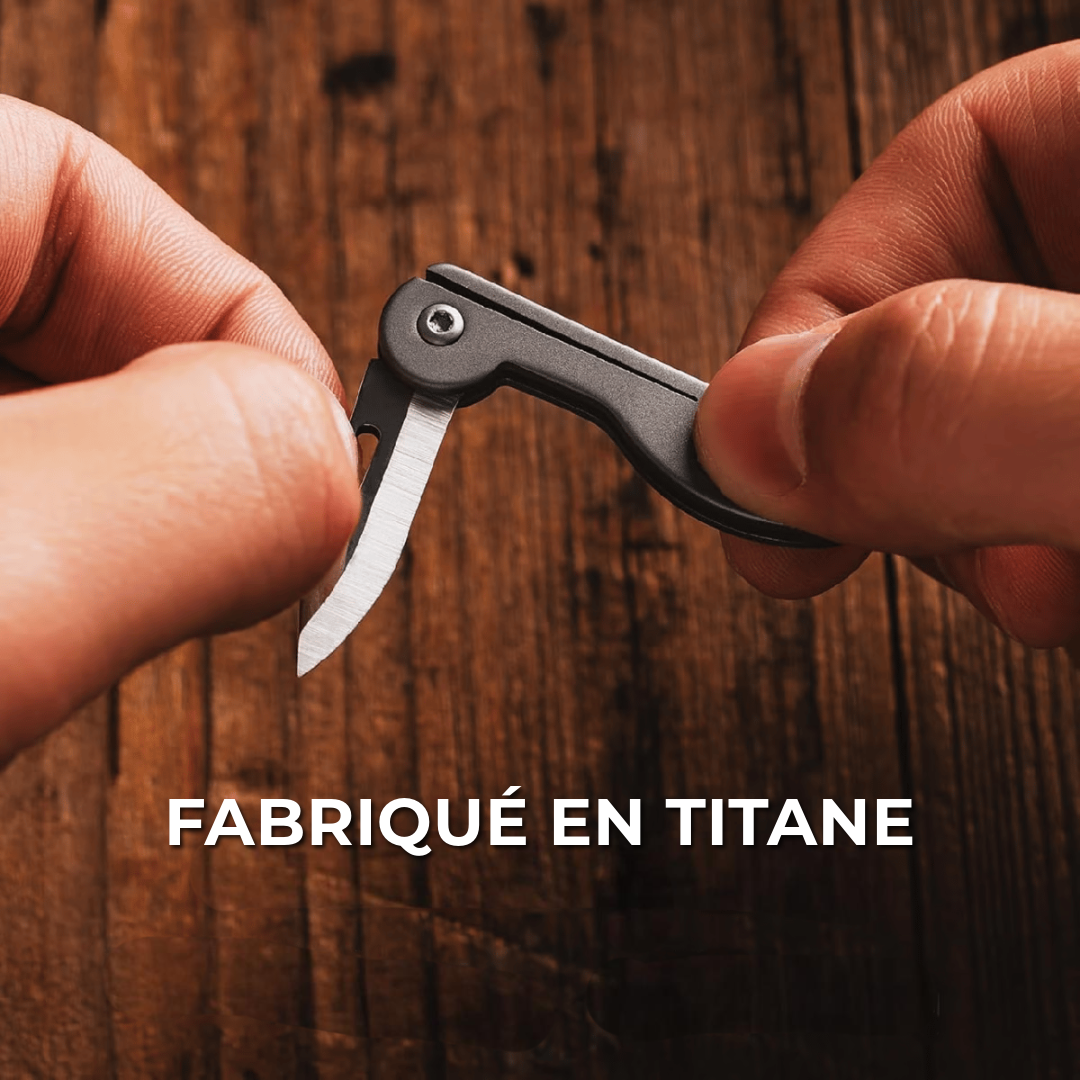 Mini couteau de poche porte-clés