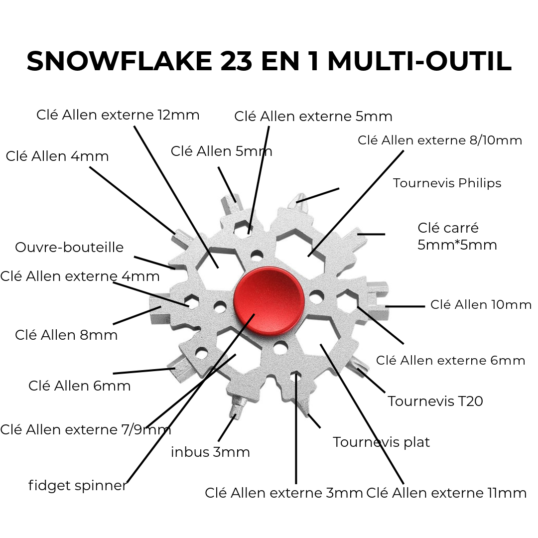 Snowflake™ 23-en-1 Multi-outil