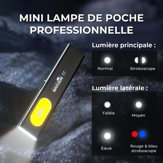 Mini lampe de poche professionnelle
