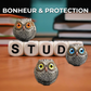 Porte-bonheur Hibou | 3 cm x 3 cm