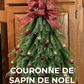 Couronne de sapin de Noël faite à la main