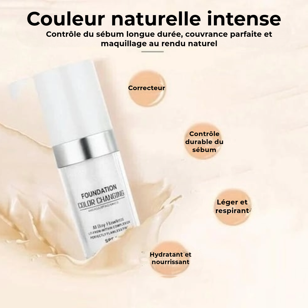 Fond de teint intelligent à changement de couleur
