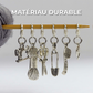 Marqueurs de mailles au crochet et au tricot | 6 pièces + épingle de sécurité