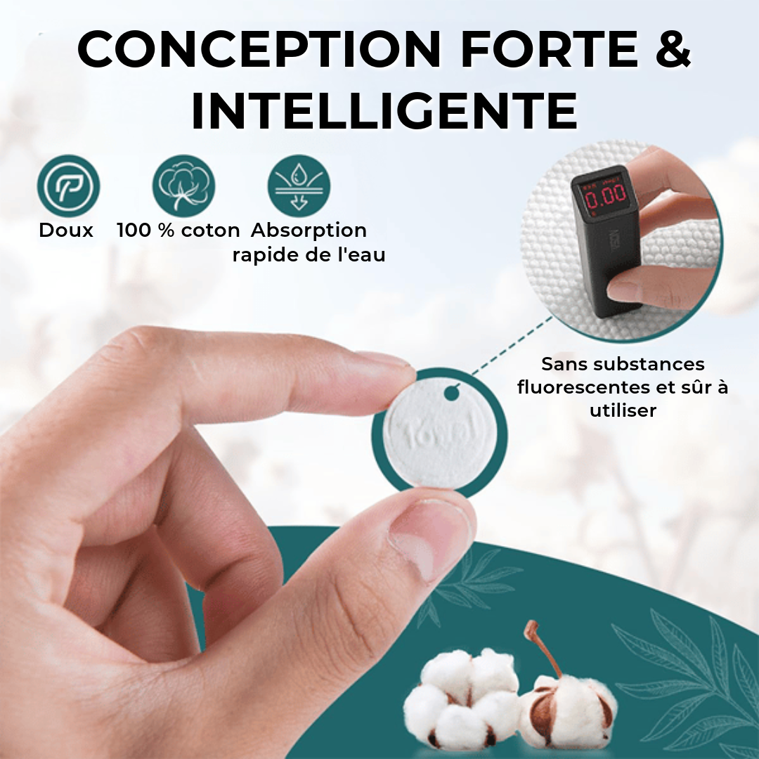 Serviettes compressées en tablettes