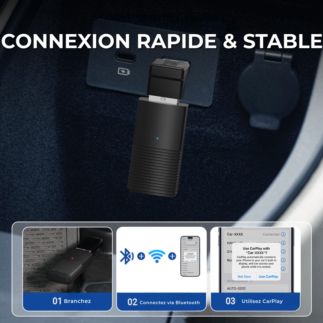 Mini Adaptateur CarPlay Sans Fil