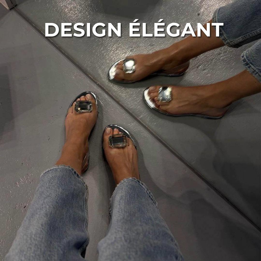 Sandales de luxe avec diamant