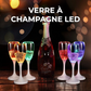 Verre à champagne LED
