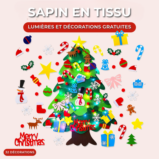 Sapin de Noël en tissu