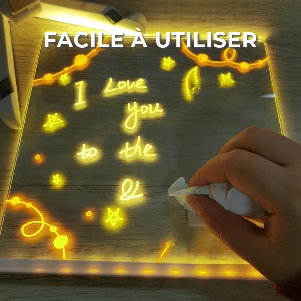 Tableau de dessin LED créatif