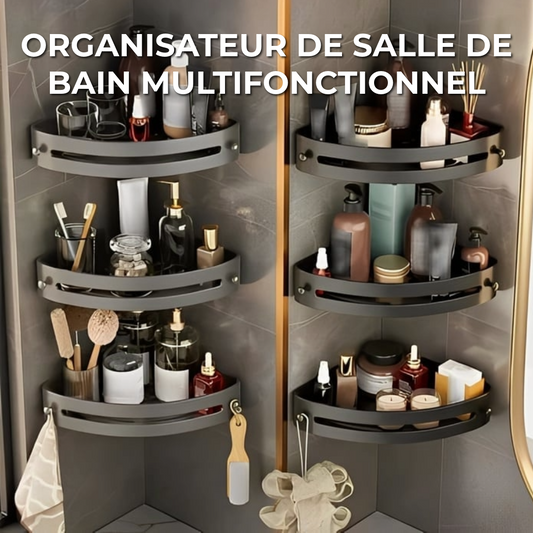 Organisateur de salle de bain multifonctionnel
