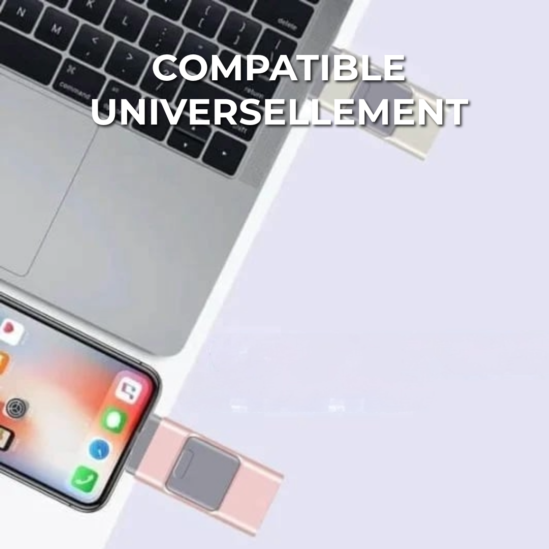 Clé USB 4-en-1 Universelle
