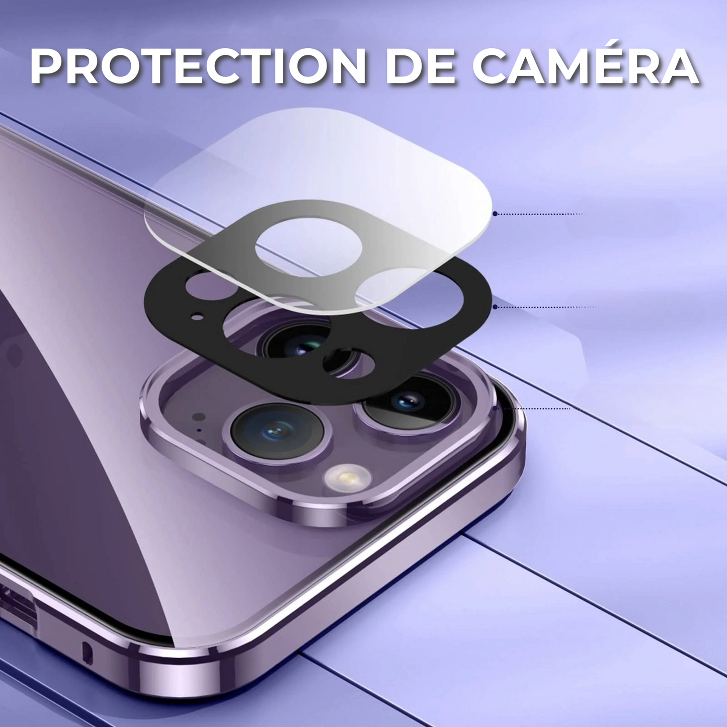 Housse de téléphone de luxe + Protecteur d'écran de confidentialité