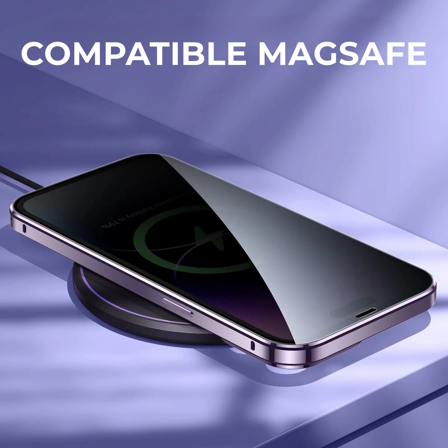 Housse de téléphone de luxe + Protecteur d'écran de confidentialité