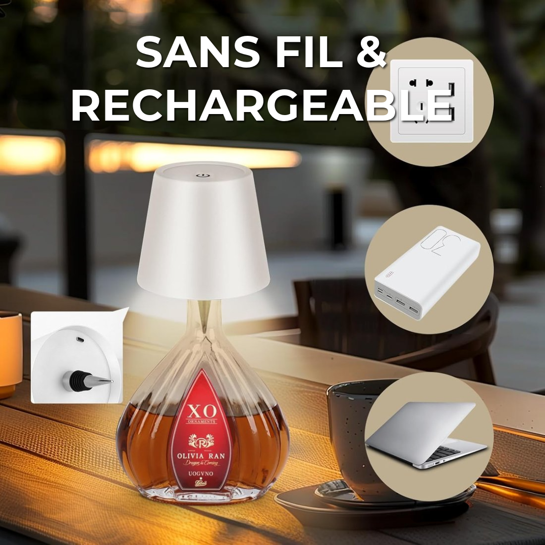 Lampe bouteille sans fil