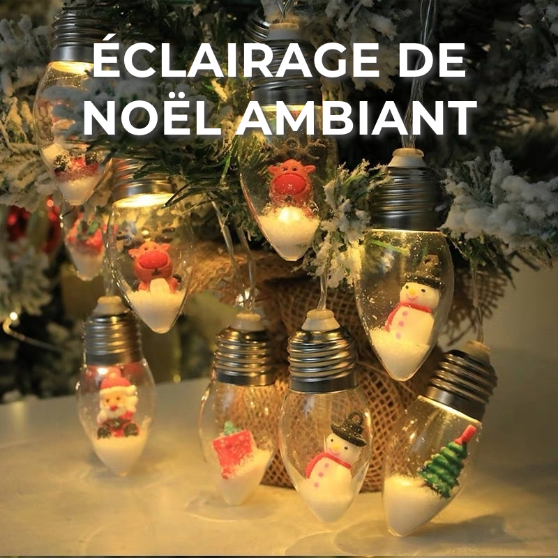 Éclairage de Noël chaleureux