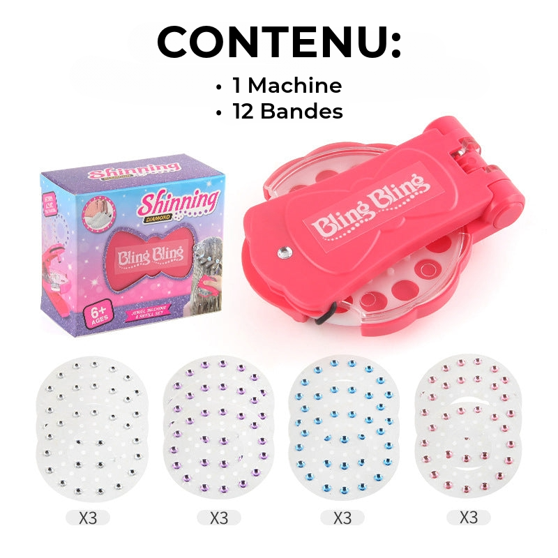 Accessoire cheveux diamant | 12 bandes