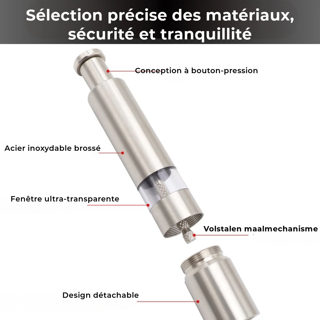 Set poivre & sel en acier inoxydable
